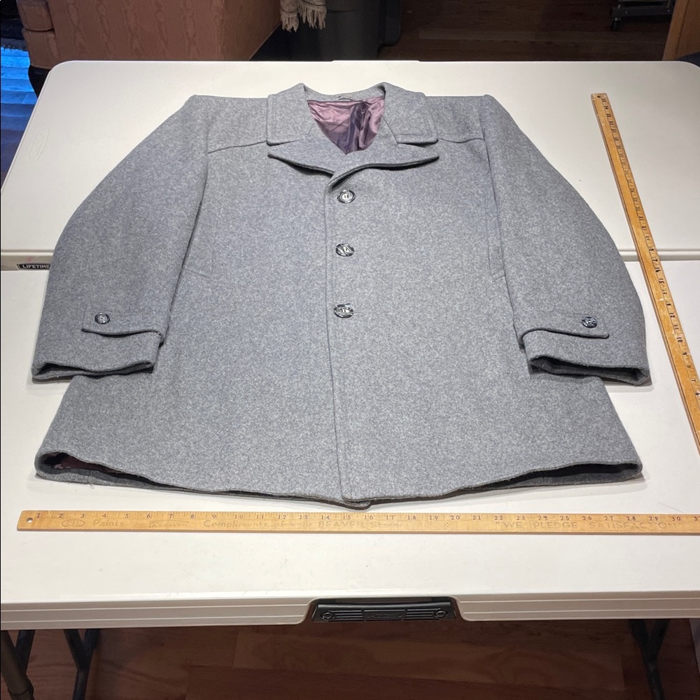 Reliable Clothing Gray Wool Car Coat size 56/46 (XL)